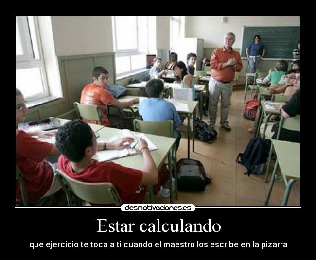 Estar calculando -
