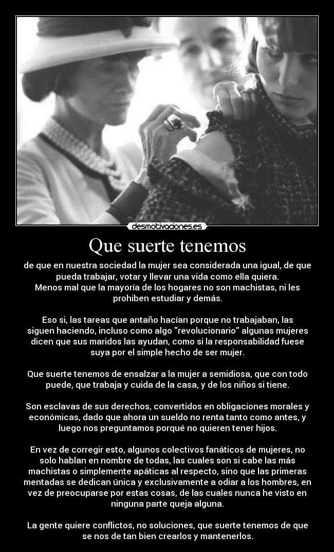 Que suerte tenemos - 