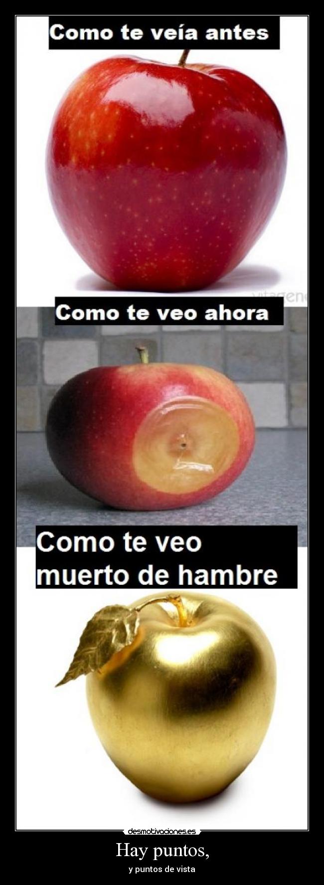 Hay puntos, - y puntos de vista