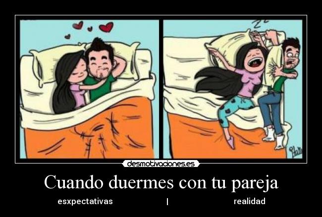 Cuando duermes con tu pareja -