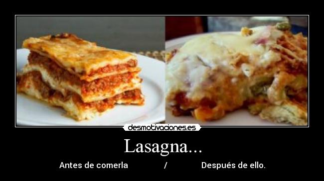 Lasagna... -