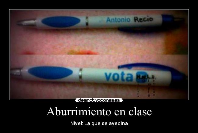 Aburrimiento en clase -