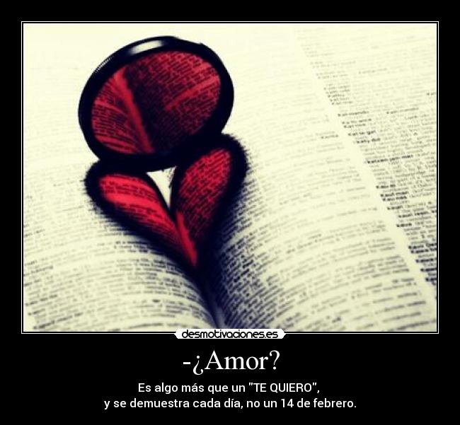 -¿Amor? -