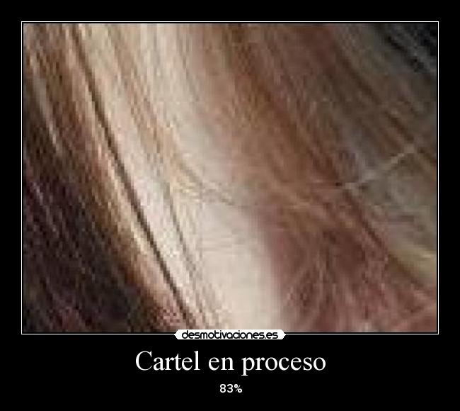 Cartel en proceso - 83%
