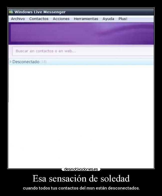 Esa sensación de soledad - 