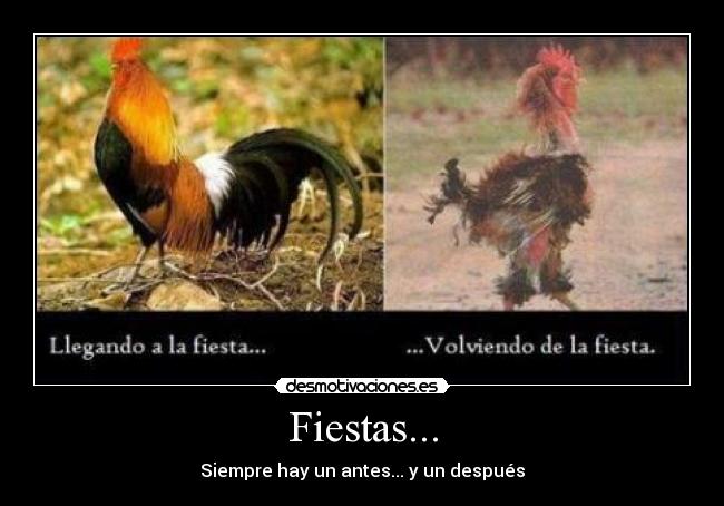 Fiestas... - Siempre hay un antes... y un después