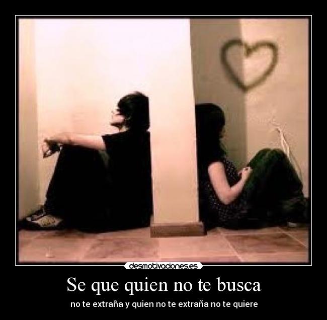 Se que quien no te busca - 