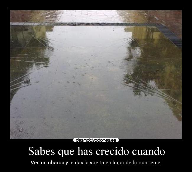 Sabes que has crecido cuando - 