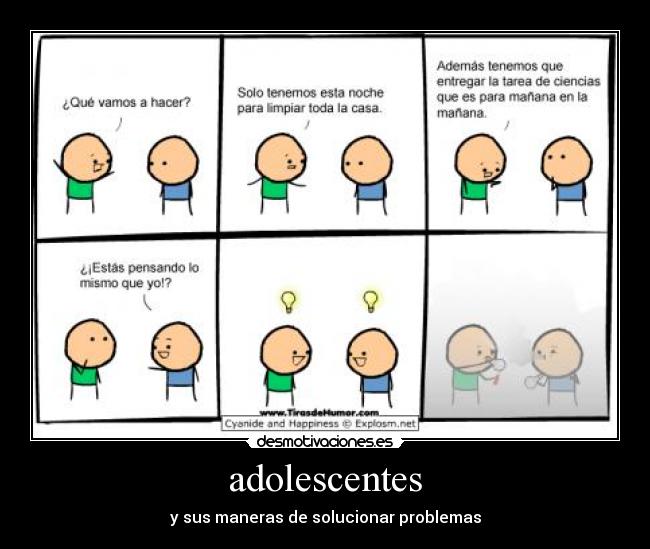 adolescentes - y sus maneras de solucionar problemas