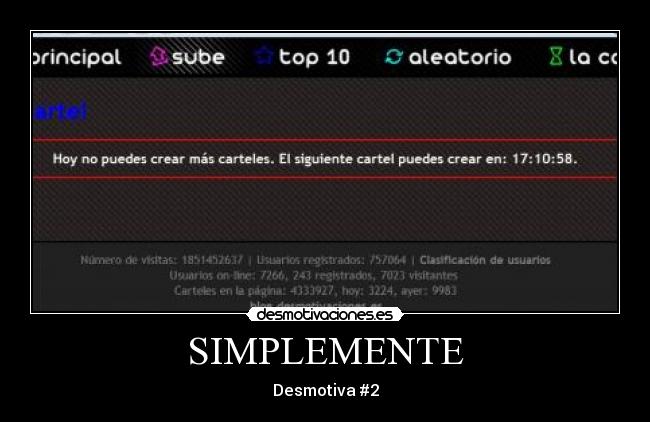 SIMPLEMENTE - Desmotiva #2