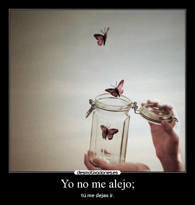 Yo no me alejo; -