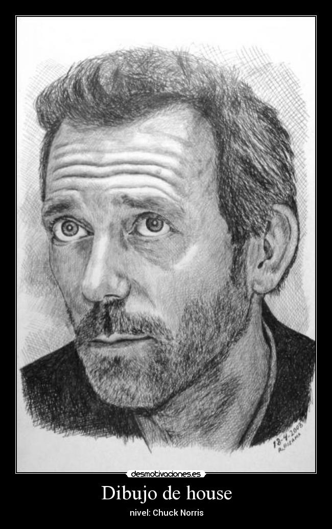 Dibujo de house - nivel: Chuck Norris