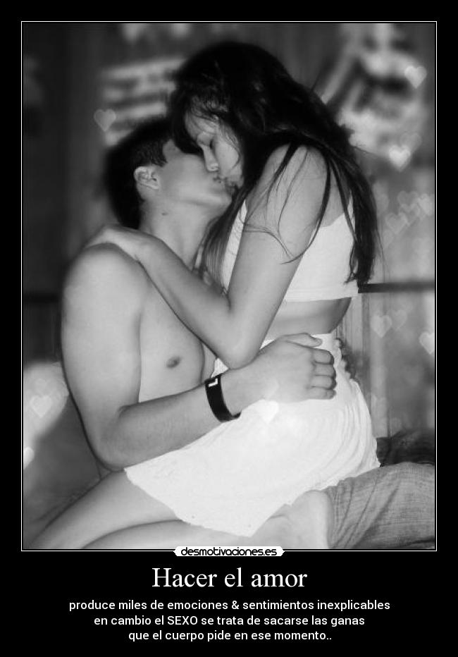 Hacer el amor -