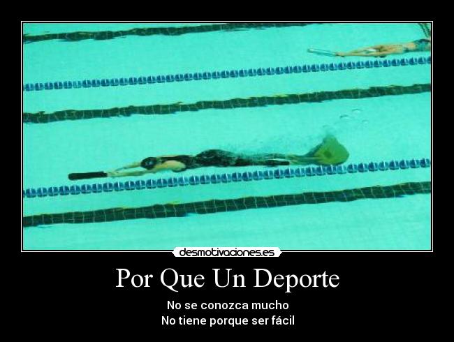 Por Que Un Deporte -