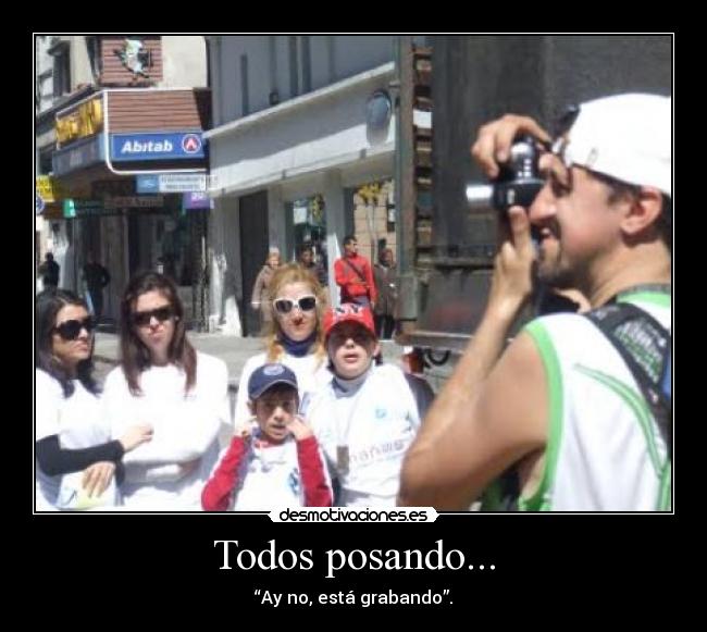 Todos posando... - 