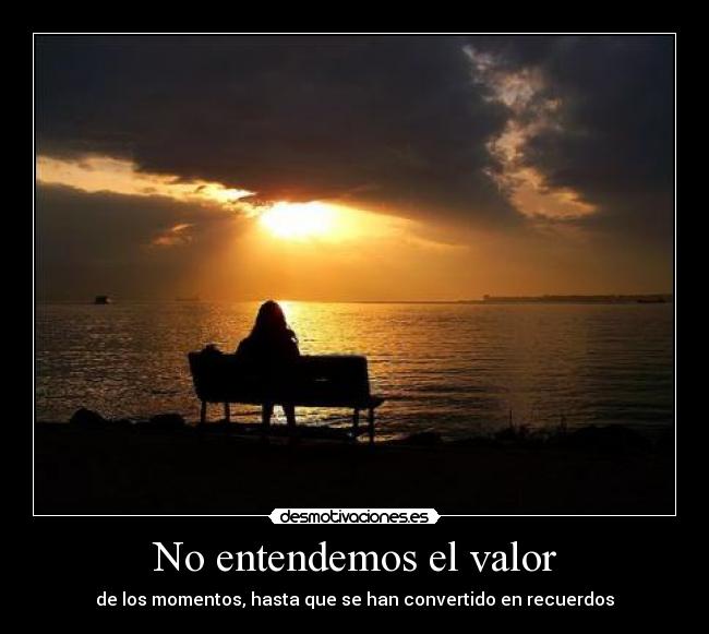 No entendemos el valor -