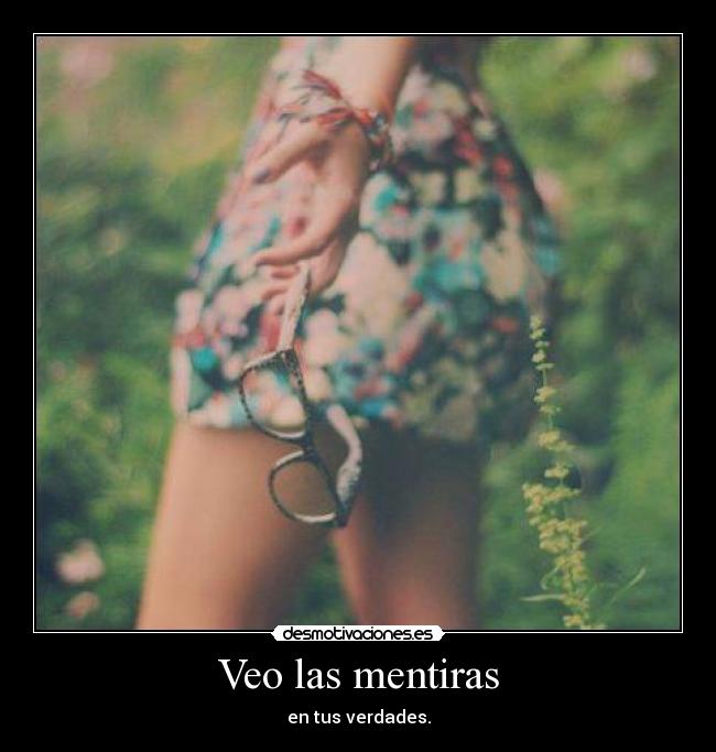 Veo las mentiras -