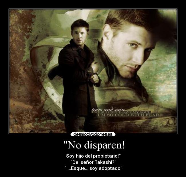 carteles dean winchester supernatural sobrenatural desmotivaciones