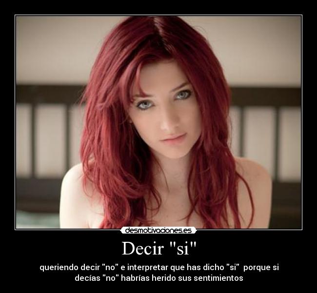 Decir si - 