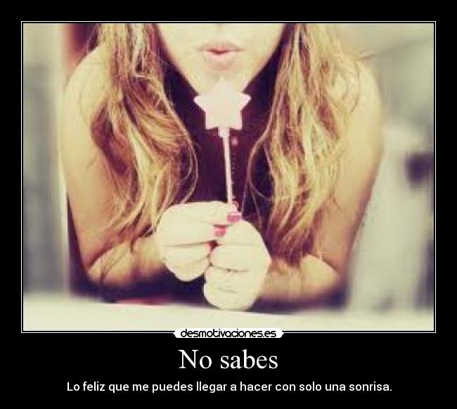 No sabes - 