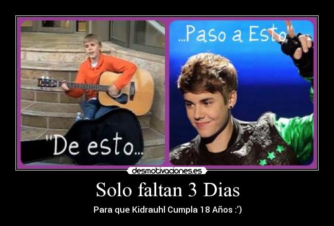 Solo faltan 3 Dias -