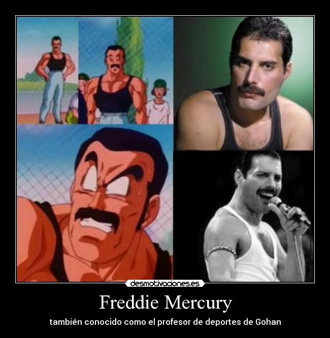 Freddie Mercury - también conocido como el profesor de deportes de Gohan