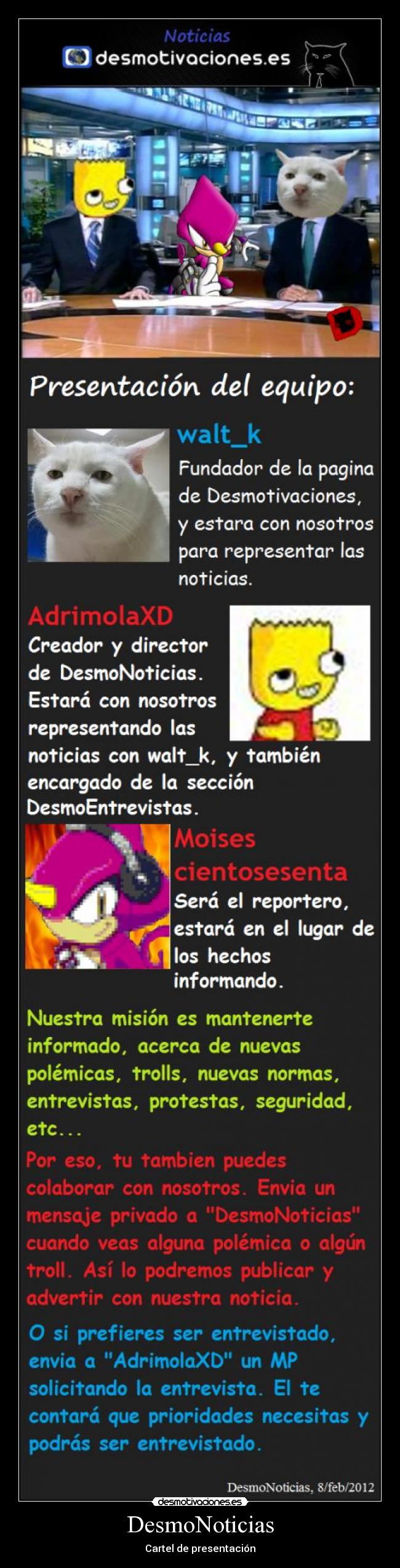 DesmoNoticias - Cartel de presentación