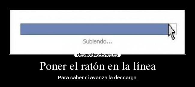 Poner el ratón en la línea -