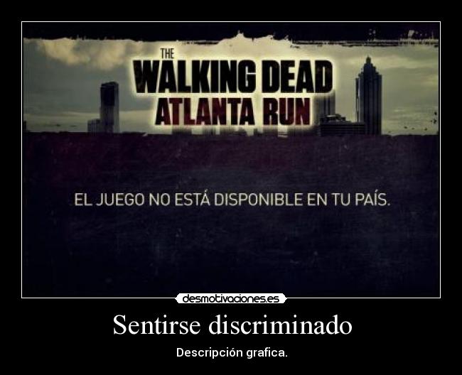 Sentirse discriminado - Descripción grafica.