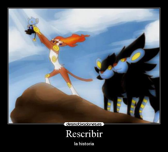 carteles infernape pokemon luxray shinx desmotivaciones