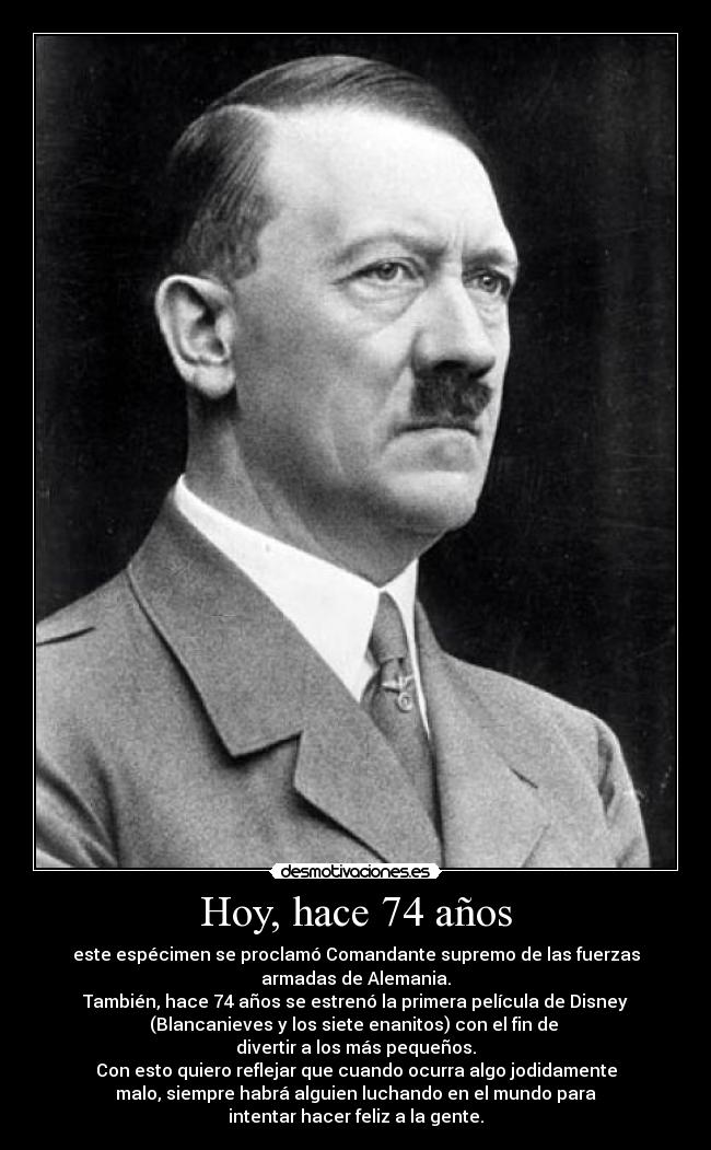 carteles hitler disney walt karlytros desmotivaciones