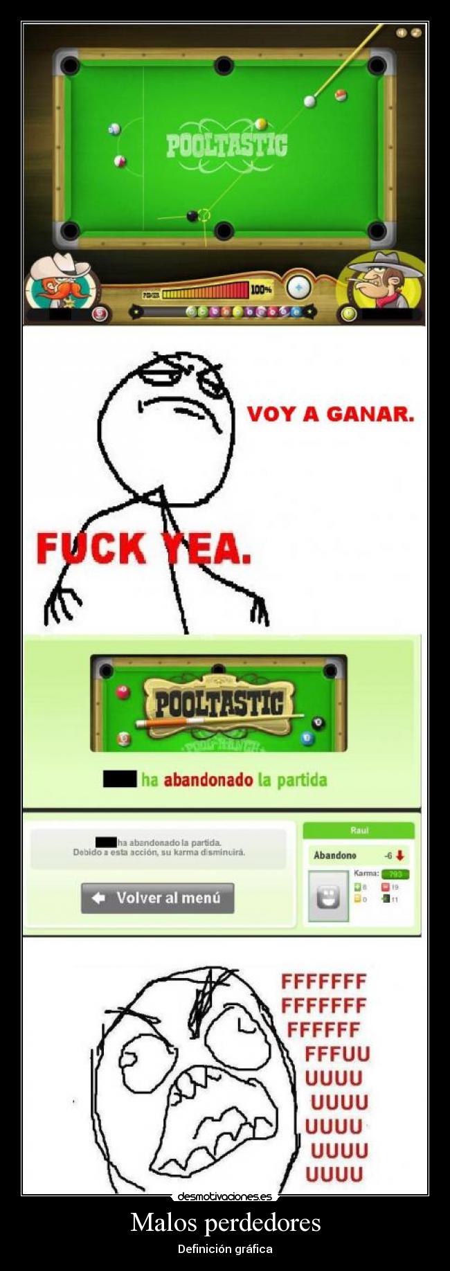 Malos perdedores - Definición gráfica