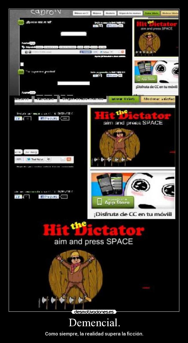 Demencial. - Como siempre, la realidad supera la ficción.