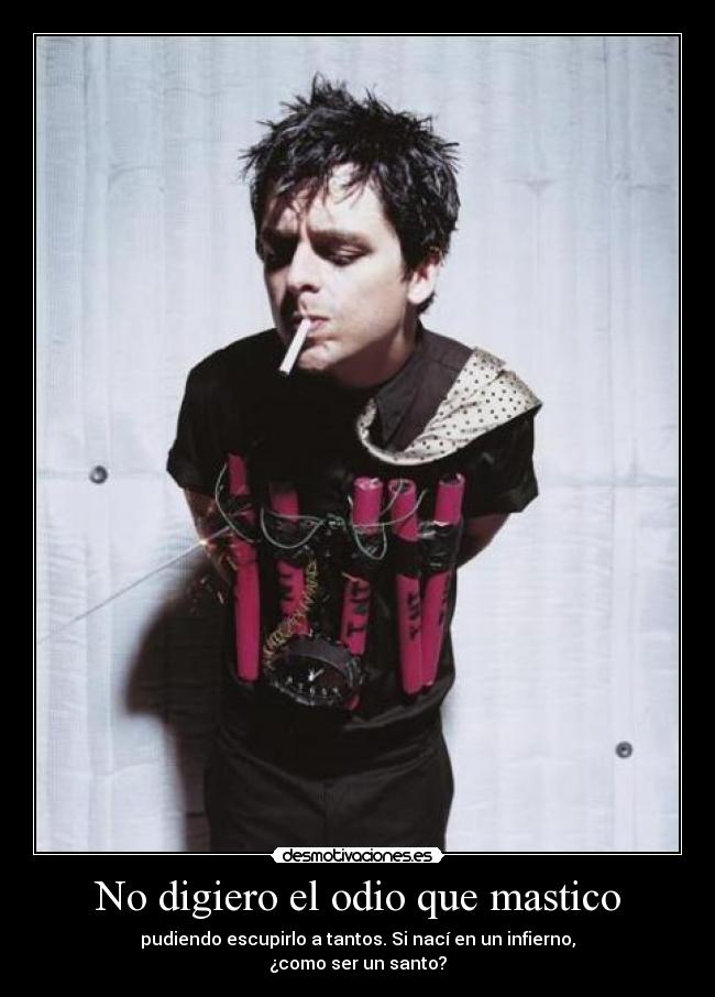 carteles odio billie joe green day madnass desmotivaciones