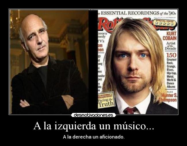 A la izquierda un músico... - 