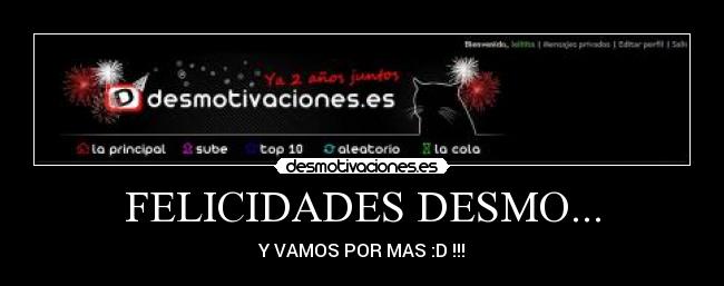 FELICIDADES DESMO... -