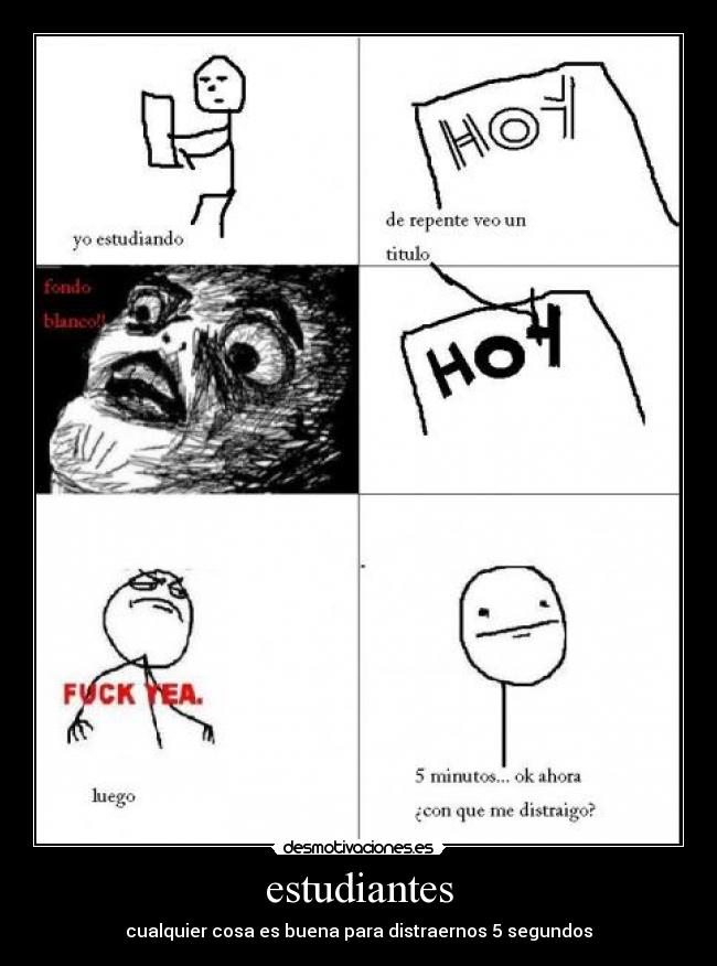 estudiantes - cualquier cosa es buena para distraernos 5 segundos