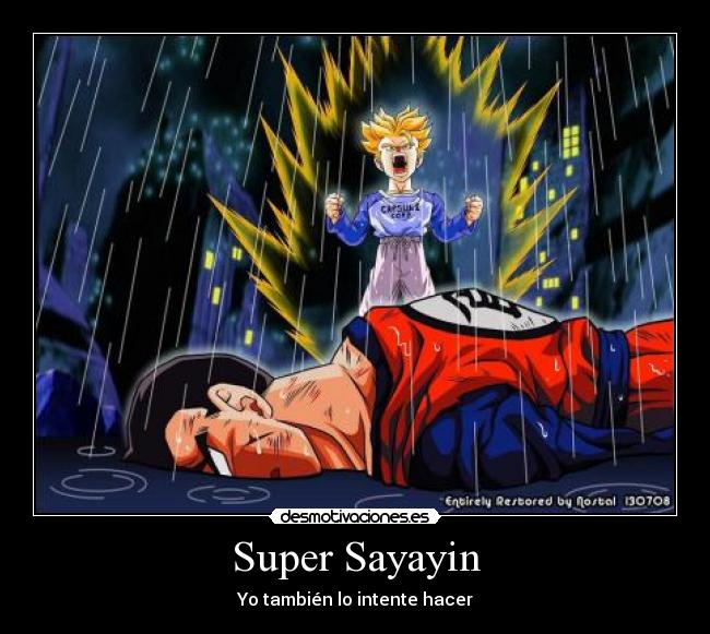 carteles super sayayin desmotivaciones