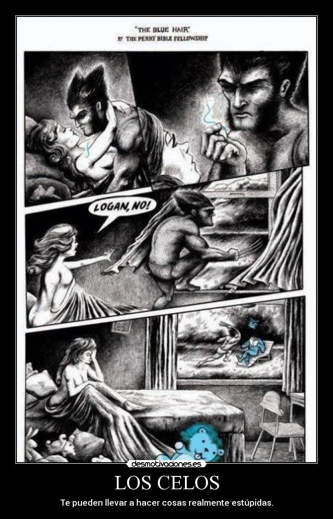 carteles celos xmen menos gracias los celos wolverine ugn2010 desmotivaciones