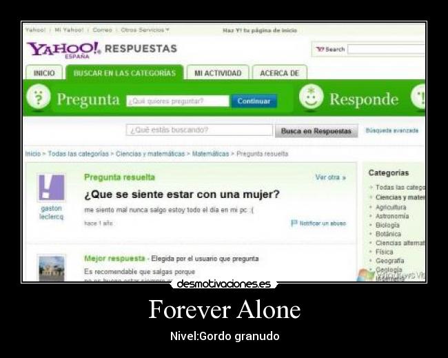 Forever Alone - Nivel:Gordo granudo