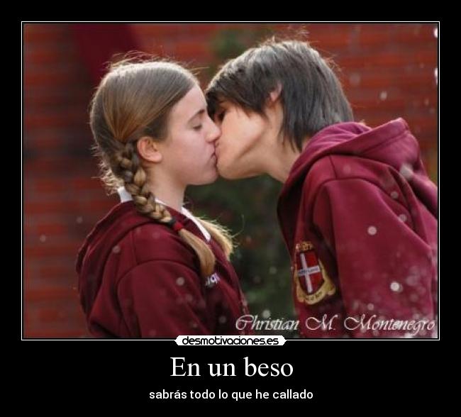 En un beso -