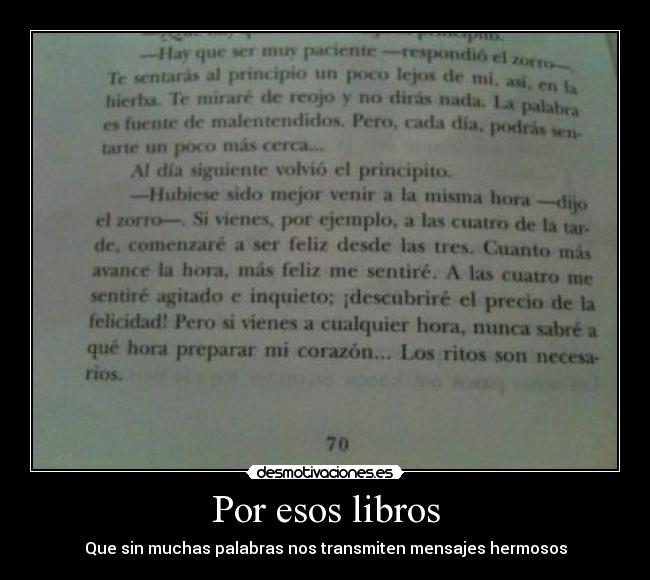 Por esos libros -