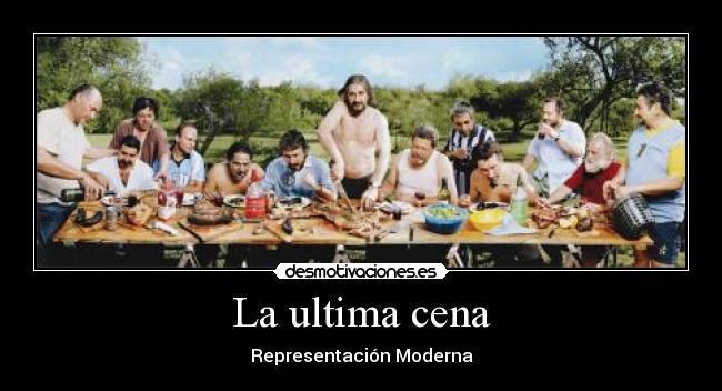 La ultima cena - Representación Moderna