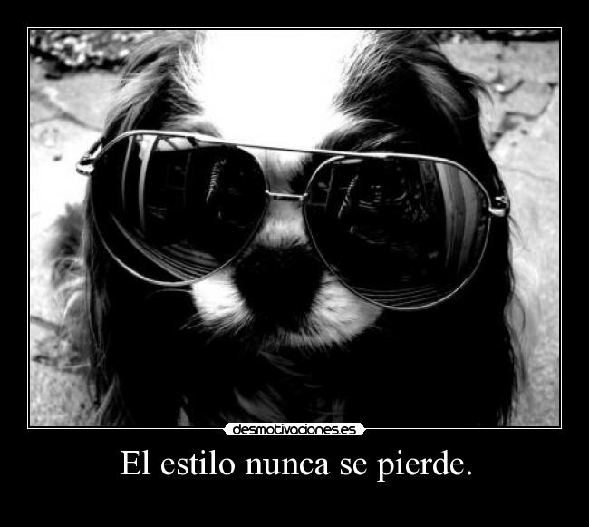 El estilo nunca se pierde. - 