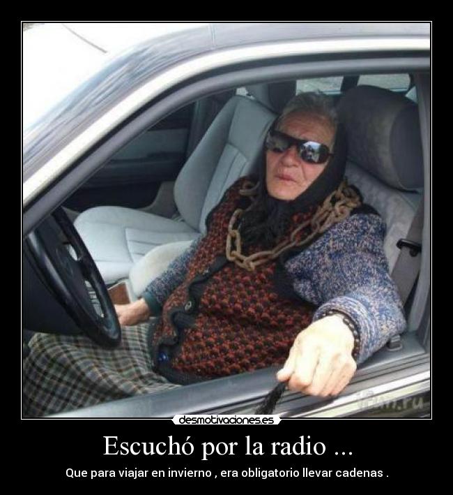 Escuchó por la radio ... - 