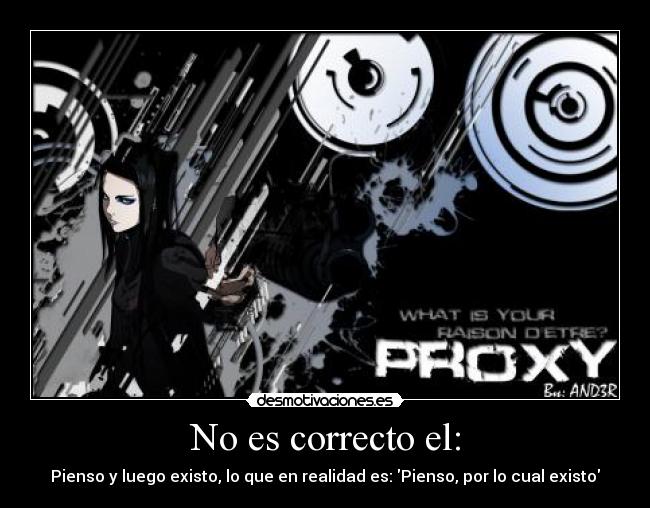 No es correcto el: -