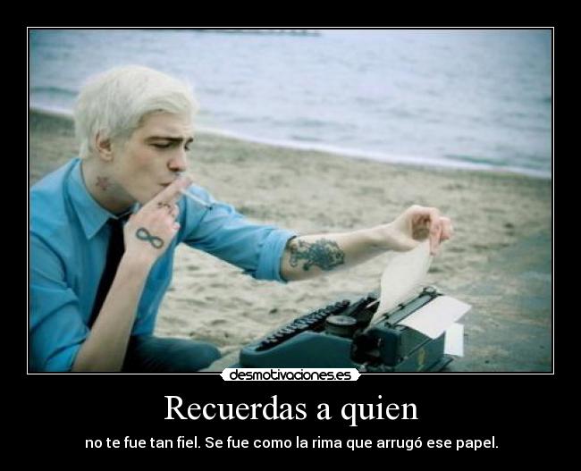 Recuerdas a quien - 