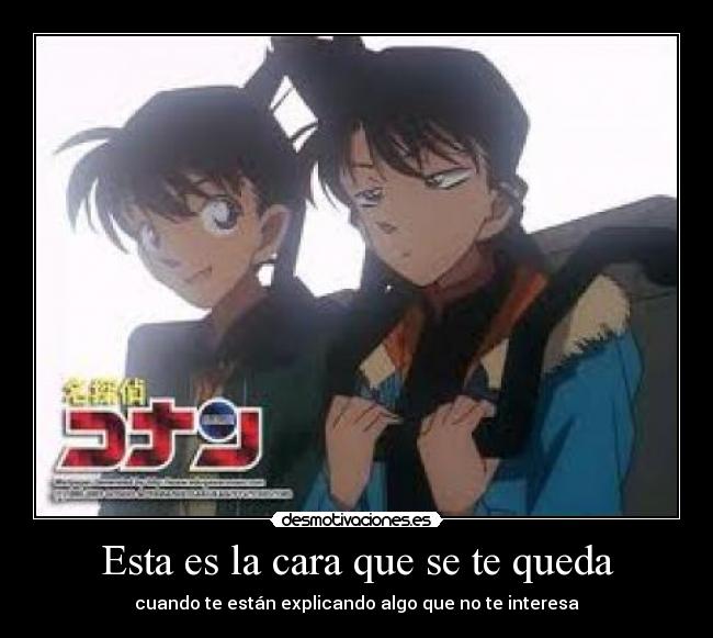 carteles shinichi ran detective conan desmotivaciones