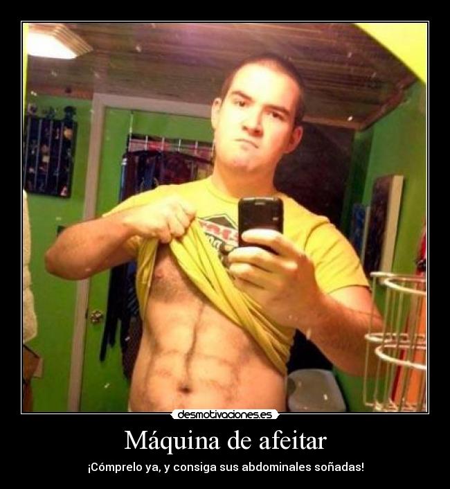 Máquina de afeitar - ¡Cómprelo ya, y consiga sus abdominales soñadas!