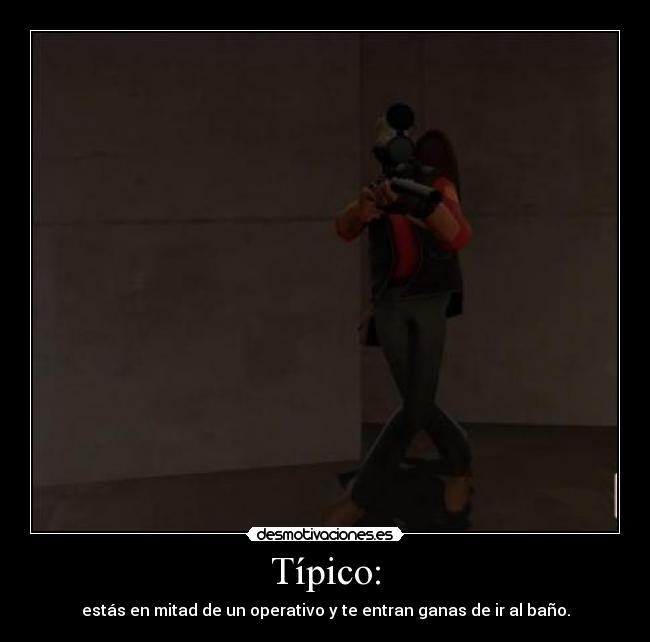 carteles team fortress sniper bano desmotivaciones